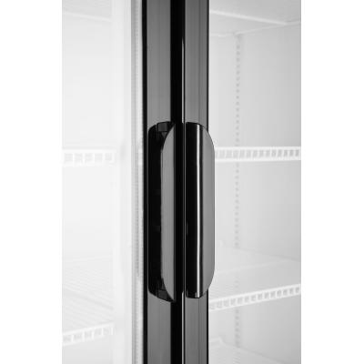 Barová chladnička s podsvíceným panelem, dvoudveřová, Arktic, 512L, Černá, 230V/510W, 1120x585x(H)1900mm | 233795